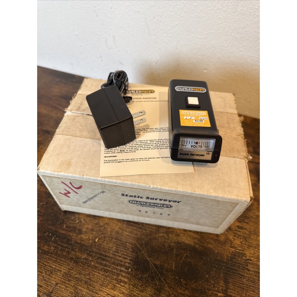 CHARLES WATER STATIC SURVEYOR CP911 — NEW IN BOX — ESD FIELD TEST INSTRUMENT